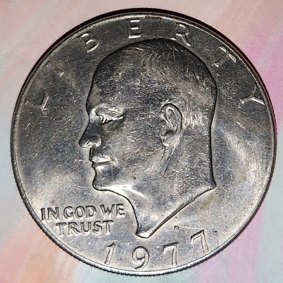 VINTAGE COINS 1977 Eisenhower D silver dollars and a mix of other pure silver - Picture 3 of 16